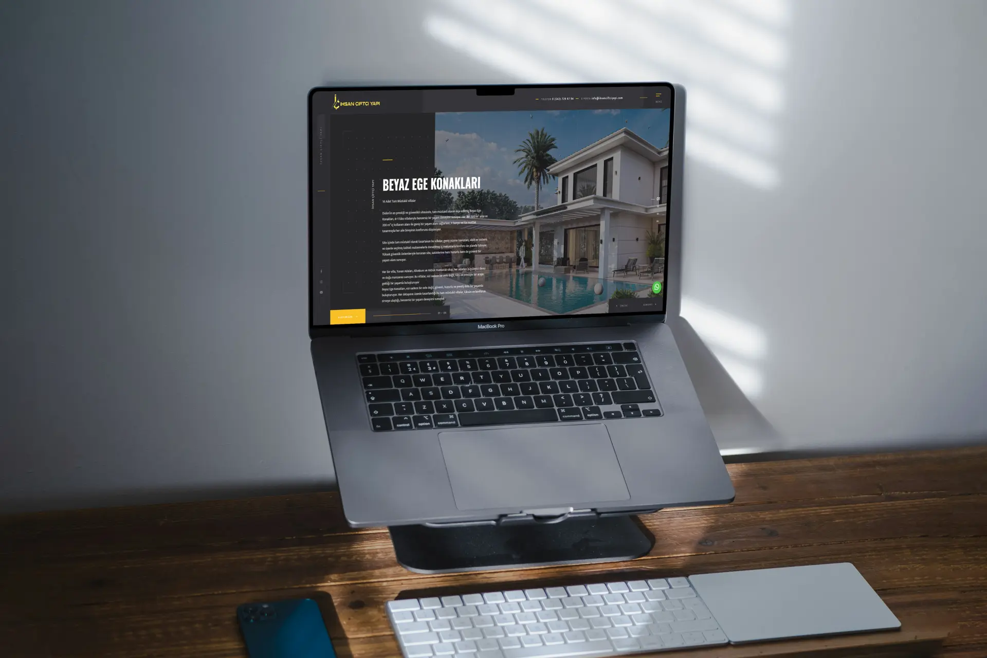 İhsan Çiftçi Yapı web tasarım projesi