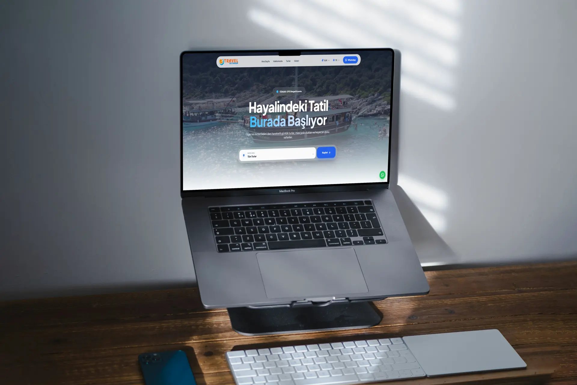 Travel Altınkum web tasarım projesi