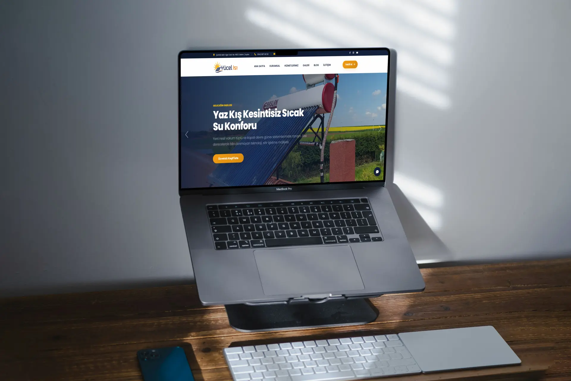 Yücel Isı web tasarım projesi